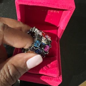 Brand new Kurt Geiger London crystal ring size 7 with box